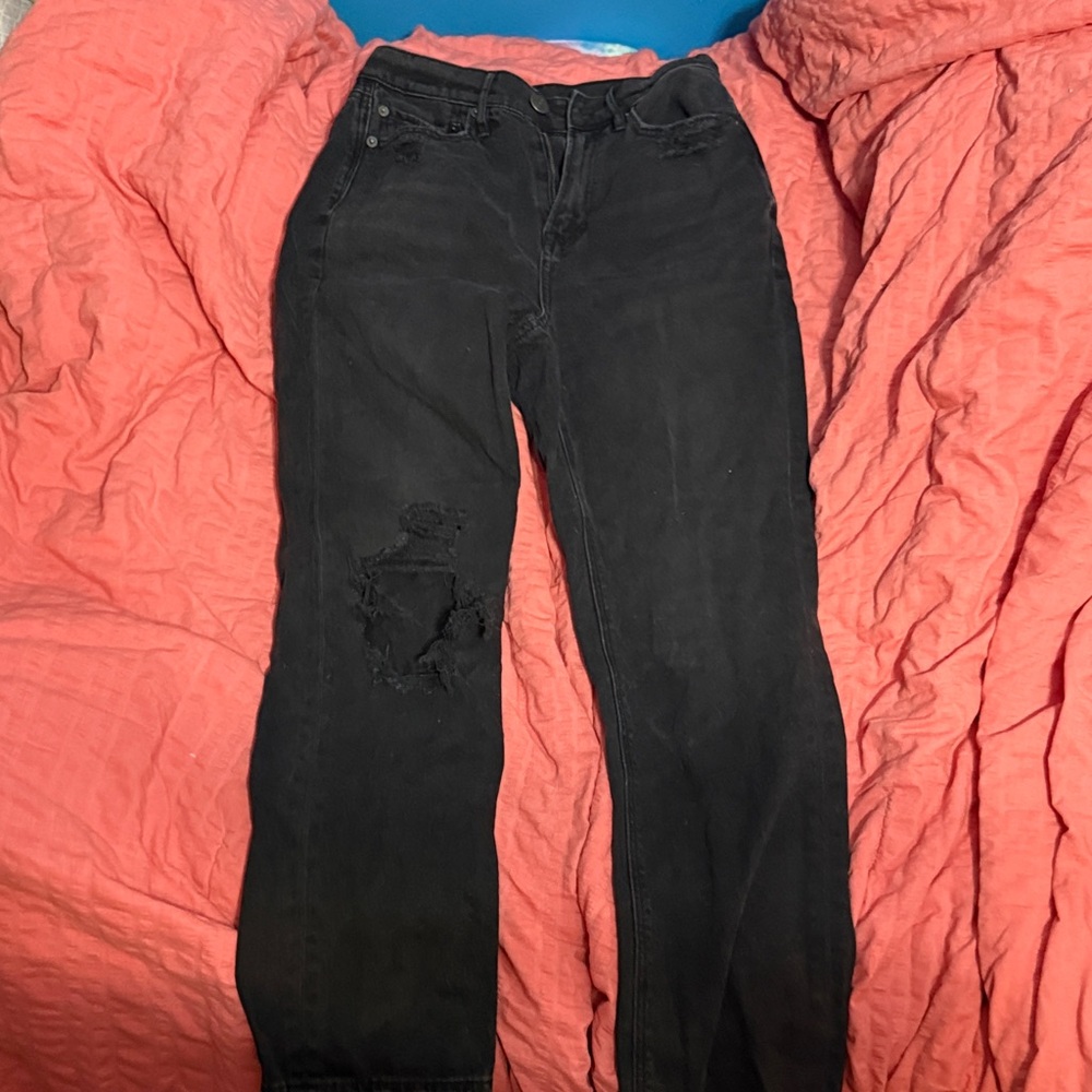 American Eagle Outfitters Black Straight Leg Jeans